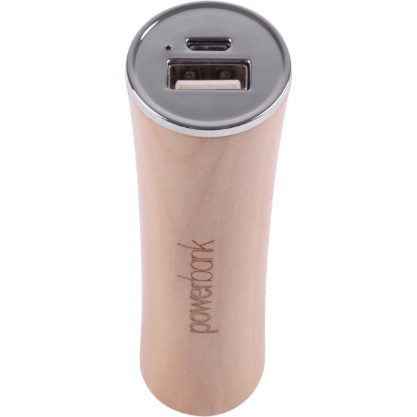 WOOD-tube, chargeur 2600 mAh