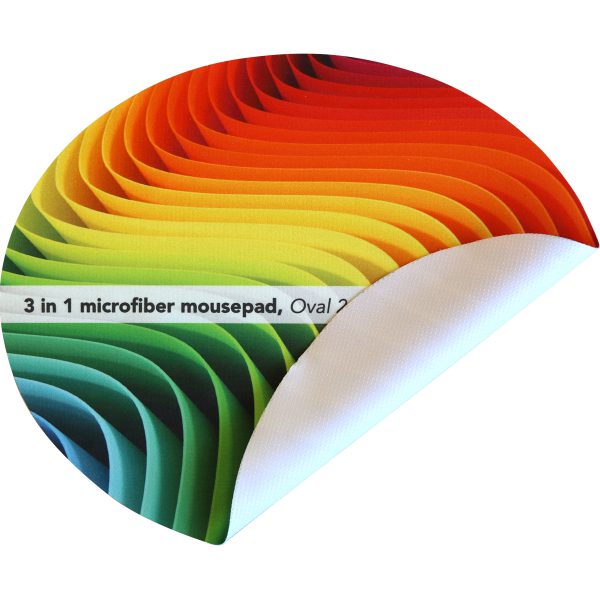 Oval 240 x 200 mm - Tapis microfibre 3 in 1